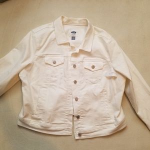 White denim jacket